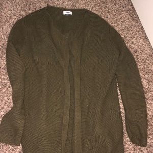 Green cardigan